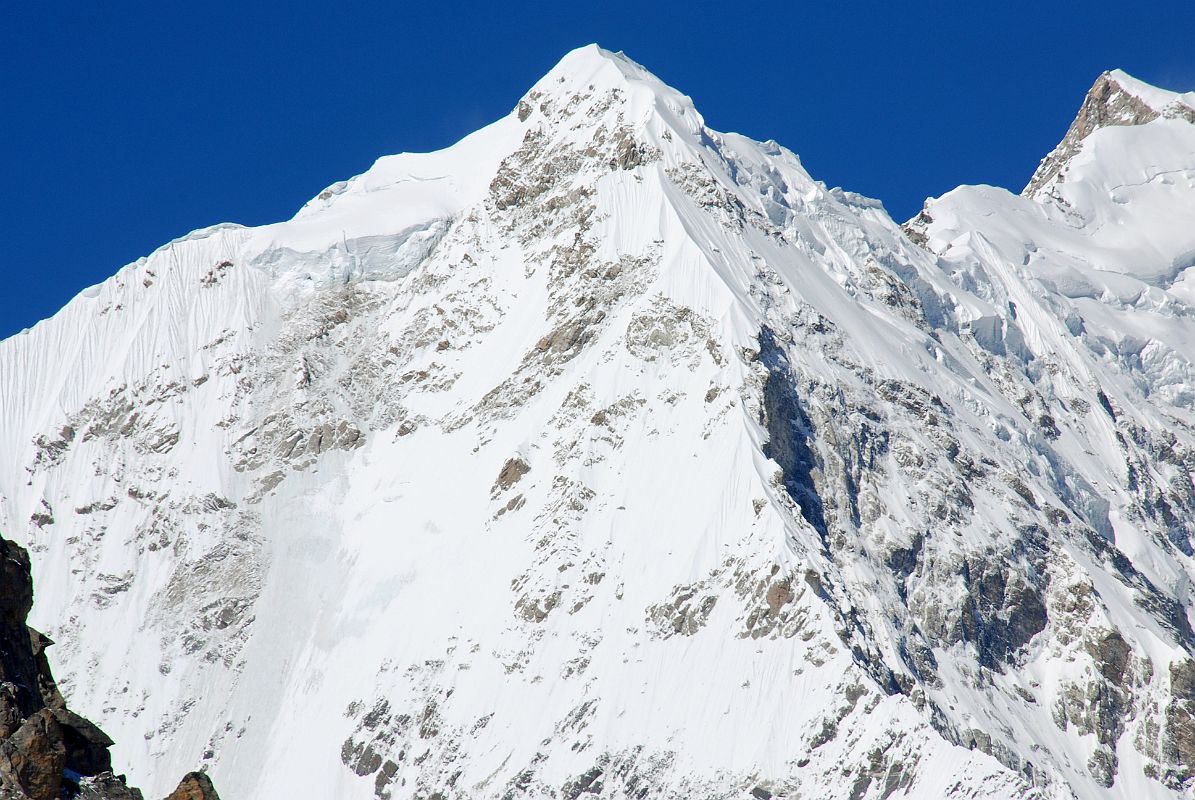 10 Pungpa Ri South And East Faces Close Up From Plateau As Trek Nears Kong Tso Pungpa Ri (7445m) south and east faces close up as the trek nears Kong Tso.